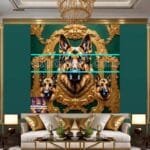 Dog Face Golden Frame Artistic
  Digital Wall Art Decor _06 - Image 3