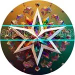 White Star 3D Natural Design Digital Wall Art Home Decor and Peace