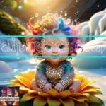 Beautiful Baby Natural Artistic Digital Wall Art Home decor _30