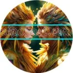 Couple Love Feather Natural Artistic Digital Wall Art Home Decor