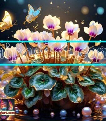 Digital Wall Art of Cyclamen For Our Magnificent Home Decor