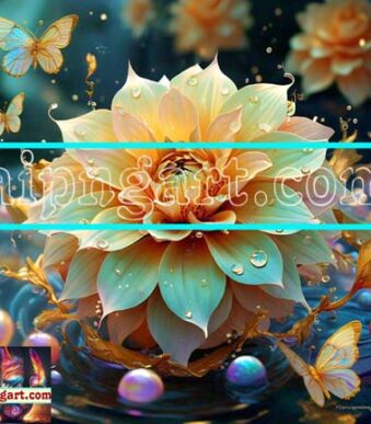 Digital Wall Art of Dahlia For Our Magnificent Home Decor