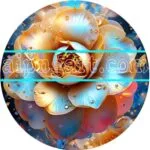 Camellia Flower Natural Artistic Digital Wall Art Home Decor