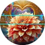 Dahlia Flower Natural Artistic Digital Wall Art Home Decor