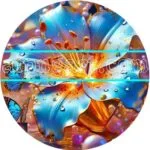Lilly Flower Natural Artistic Digital Wall Art Home Decor
