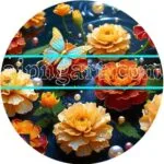 Marigold Flower Natural Artistic Digital Wall Art Home Decor