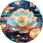 Pioney Flower Natural Artistic Digital Wall Art Home Decor