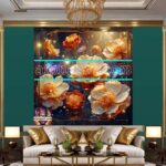 Digital Wall Art of Golden champa For Our Magnificent Home Decor