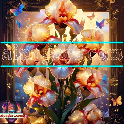 Digital Wall Art of Iris For Our Magnificent Home Decor