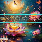 Digital Wall Art of Lotus For Our Magnificent Home Decor