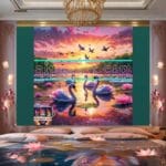 Sunrise
lake Artistic Digital Design Wall Art Home Decor _77 - Image 2