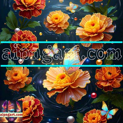 Digital Wall Art of Marigold For Our Magnificent Home Decor