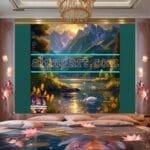 Mountain
  Oil Paint Artistic Digital Wall Art Home Decor _20 - Image 2