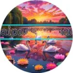 Sunrise lake Natural View Artistic Digital Wall Art Home Decor