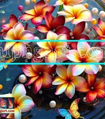Digital Wall Art of Plumeria For Our Magnificent Home Decor