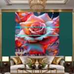 Digital Wall Art of Rose oil paint For Our Magnificent Home Decor