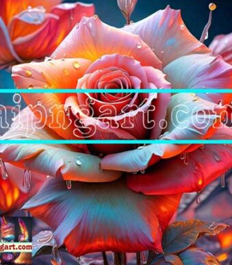 Digital Wall Art of Rose oil paint For Our Magnificent Home Decor