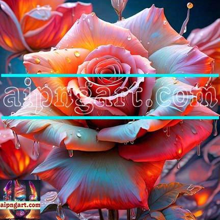 Digital Wall Art of Rose oil paint For Our Magnificent Home Decor