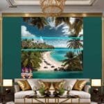 Sea
  Coast Artistic Digital Designer Wall Art Home Decor _20 - Image 3