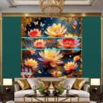 Digital Wall Art of Water lilly For Our Magnificent Home Decor