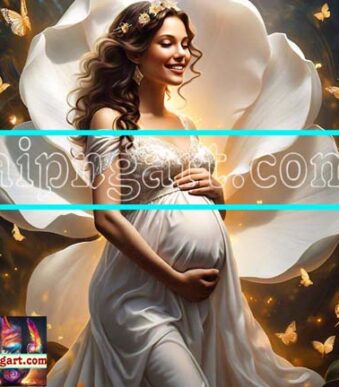 Digital Pregnant Women Awakening Natural Artistic Design Wall Art for Home Decor Our Magnificent Home