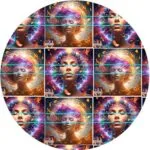 Meditation Women Awakening Natural Artist Digital Wall Art Home Decor