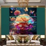 Carnation
  Flower Artistic Digital Wall Art Home Decor _31 - Image 3