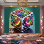 Cuboid 3D Artistic Design Digital Wall Art Home decor _100 - Image 2