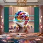 Cuboid 3D Artistic Design Digital Wall Art Home decor _14 - Image 2