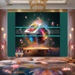 Cuboid 3D Artistic Design Digital Wall Art Home decor _02 - Image 2