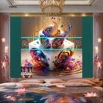 Cuboid 3D Artistic Design Digital Wall Art Home Decor _29 - Image 2