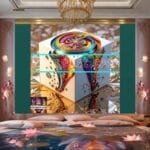 Cuboid 3D Artistic Design Digital Wall Art Home decor _03 - Image 2