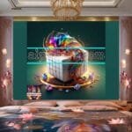 Cuboid 3D Artistic Design Digital Wall Art Home Decor _37 - Image 2