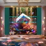 Cuboid 3D Artistic Design Digital Wall Art Home Decor _38 - Image 2