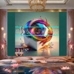 Cuboid 3D Artistic Design Digital Wall Art Home Decor _39 - Image 2