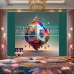 Cuboid 3D Artistic Design Digital Wall Art Home Decor _40 - Image 2