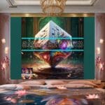 Cuboid 3D Artistic Design Digital Wall Art Home Decor _43 - Image 2