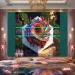 Cuboid 3D Artistic Design Digital Wall Art Home Decor _47 - Image 2