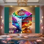 Cuboid 3D Artistic Design Digital Wall Art Home decor _52 - Image 2