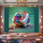 Cuboid 3D Artistic Design Digital Wall Art Home decor _62 - Image 2