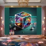 Cuboid 3D Artistic Design Digital Wall Art Home decor _69 - Image 2