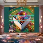 Cuboid 3D Artistic Design Digital Wall Art Home decor _78 - Image 2