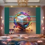 Cuboid 3D Artistic Design Digital Wall Art Home decor _80 - Image 2
