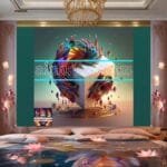 Cuboid 3D Artistic Design Digital Wall Art Home decor _82 - Image 2