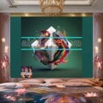 Cuboid 3D Artistic Design Digital Wall Art Home decor _85 - Image 2