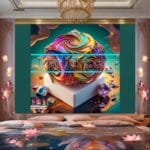 Cuboid 3D Artistic Design Digital Wall Art Home decor _92 - Image 2