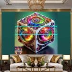 Cuboid 3D Artistic Design Digital Wall Art Home decor _100 - Image 3