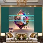 Cuboid 3D Artistic Design Digital Wall Art Home Decor _40 - Image 3
