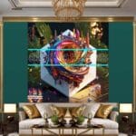 Cuboid 3D Artistic Design Digital Wall Art Home Decor _47 - Image 3
