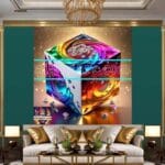 Cuboid 3D Artistic Design Digital Wall Art Home decor _52 - Image 3